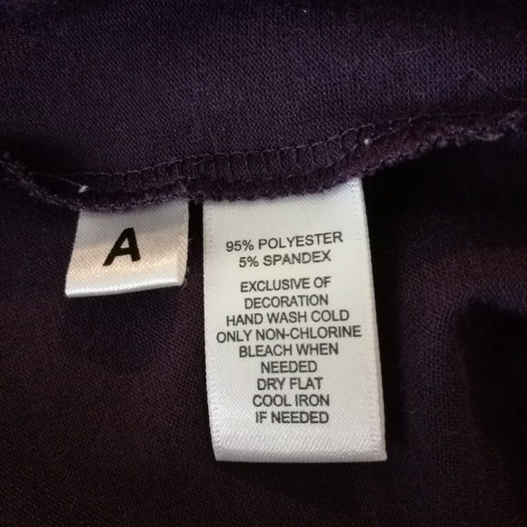 SOLD LOFT Plum Pleated Front Tie Dress Medium - Picture 7 of 7